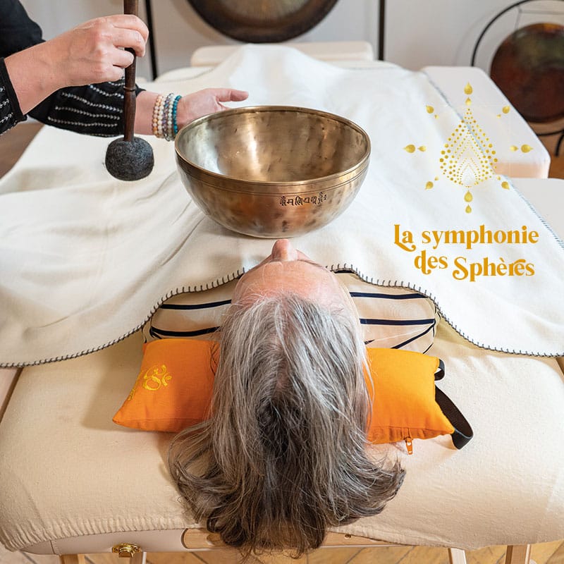 Massage sonore Stephanie Dubois sonotherapie la symphonie des spheres