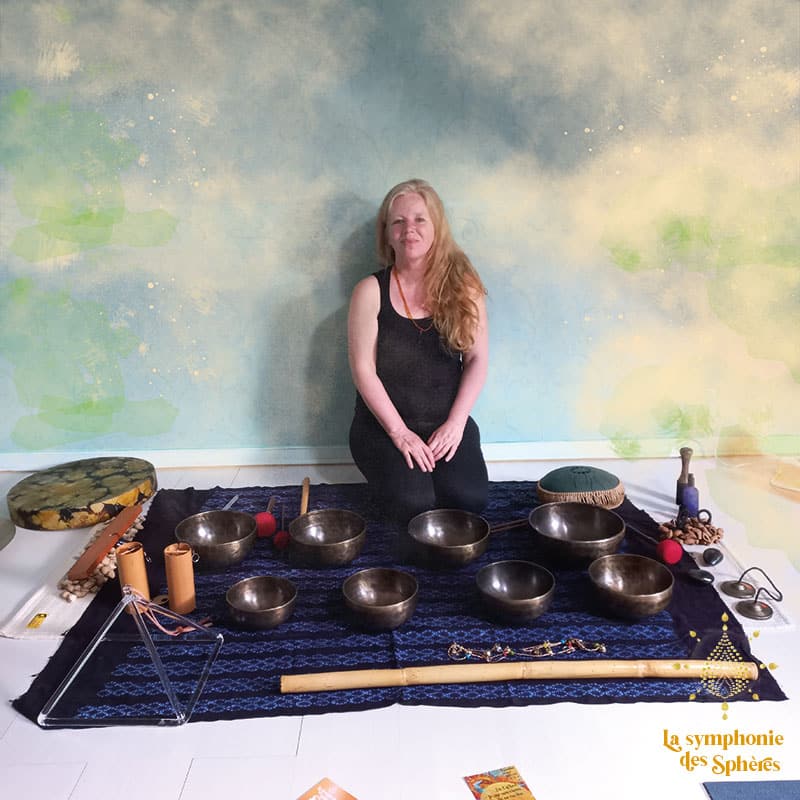 Stephanie Dubois La symphonie des spheres sonothérapie - voyage sonore