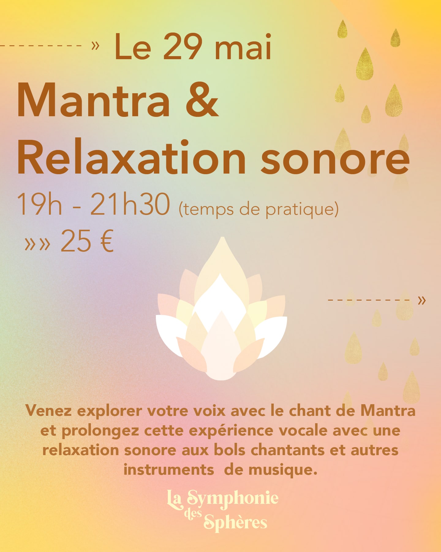 Agenda mai_Instagram4 Flyer - relaxation sonore - La symphonie des spheres - Laval