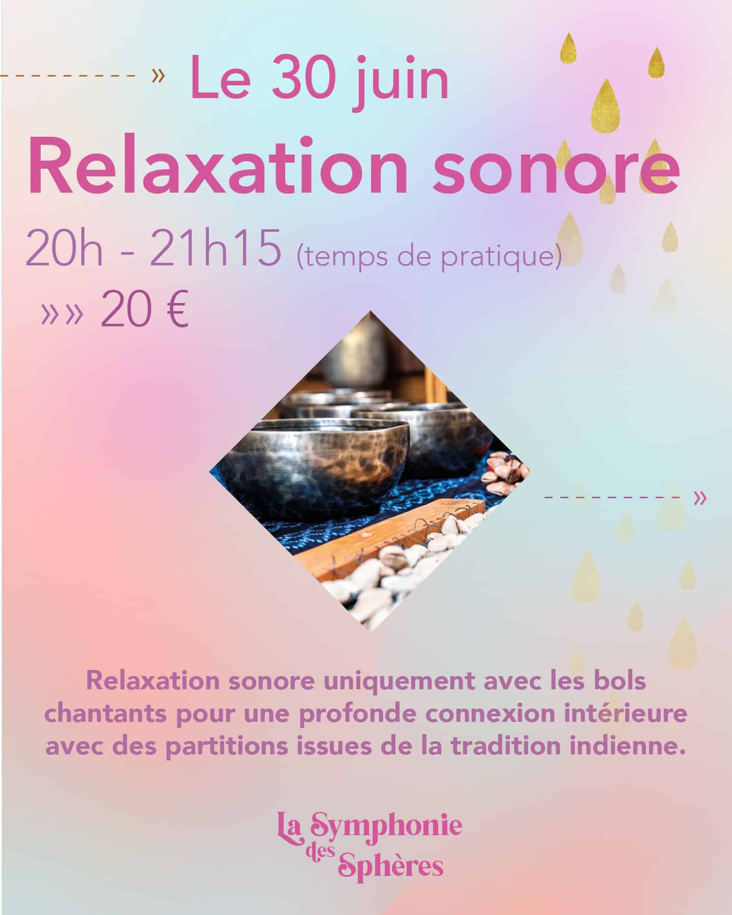Flyer Stephanie Dubois sonothérapie la symphonie des sphères Flyer Stephanie Dubois sonothérapie la symphonie des sphères